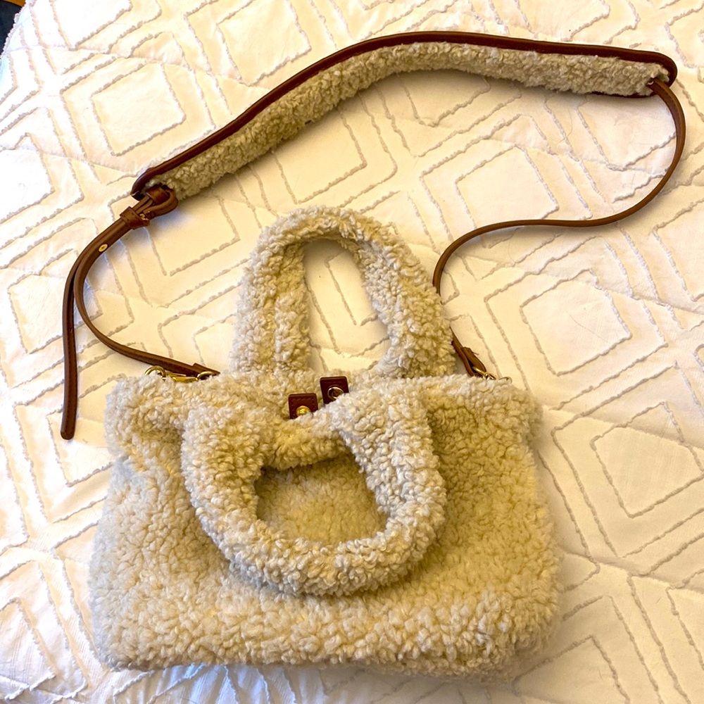 Faux Shearling handbag
